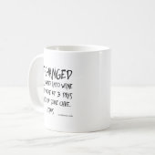 不遜で、笑わされるで無神論的なことわざ コーヒーマグカップ (正面左)