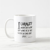 不遜で、笑わされるで無神論的なことわざ コーヒーマグカップ (左)