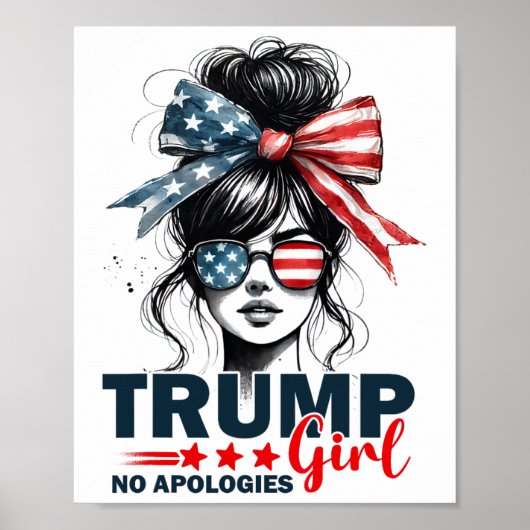 不遜な女子 トランプ メッシー バン  独身女性 トランプ 20 ポスター (正面)