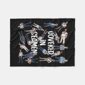 不適おもしろい切な大人ユーモアのセーラーG フリースブランケット (正面(横))