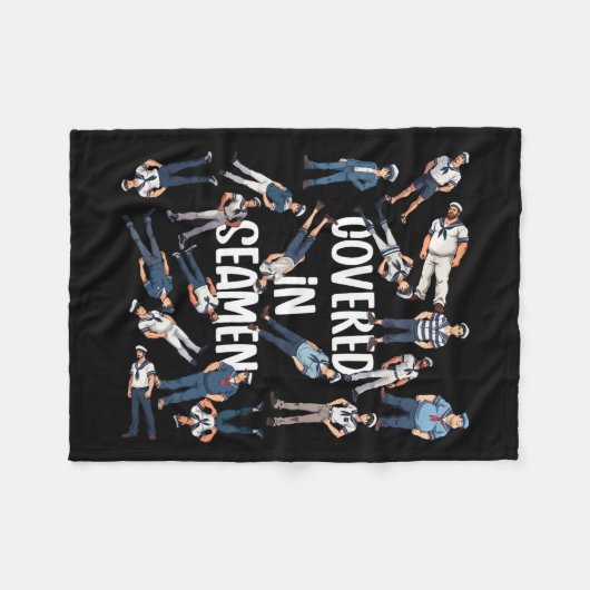 不適おもしろい切な大人ユーモアのセーラーG フリースブランケット (正面(横))