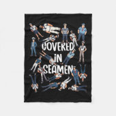 不適おもしろい切な大人ユーモアのセーラーG フリースブランケット (正面)