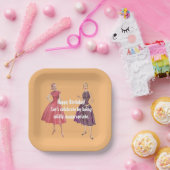 不適切なおもしろいレトロ誕生日 ペーパープレート (パーティー)