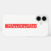 不適切なスタンプ Case-Mate iPhoneケース (裏面 (横))