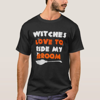 不適切なハロウィーン大人の衣装の魔女乗馬 Tシャツ