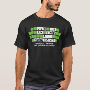 不適切なユーモアパズルが今夜放送される Tシャツ