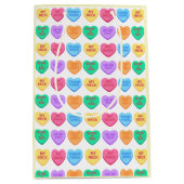 不適切な会話キャンディハート ミディアムペーパーバッグ (正面)