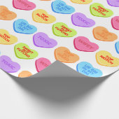 不適切な会話キャンディハート ラッピングペーパー (角)