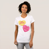 不適切な会話キャンディハート Tシャツ (正面フル)