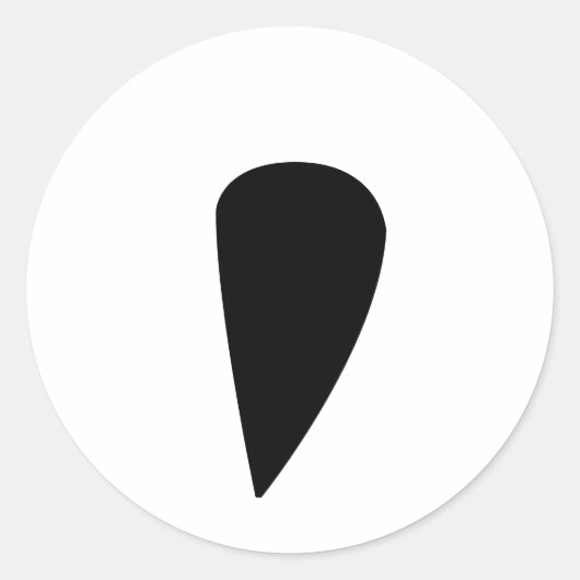 不適切な句読点の修正 ラウンドシール (正面)