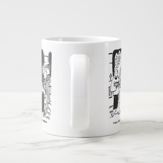 不適切な結婚式の日の提案 – おもしろい ジャンボコーヒーマグカップ (裏面)