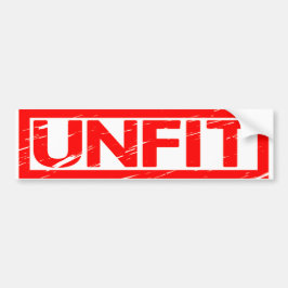 不適当なスタンプ バンパーステッカー