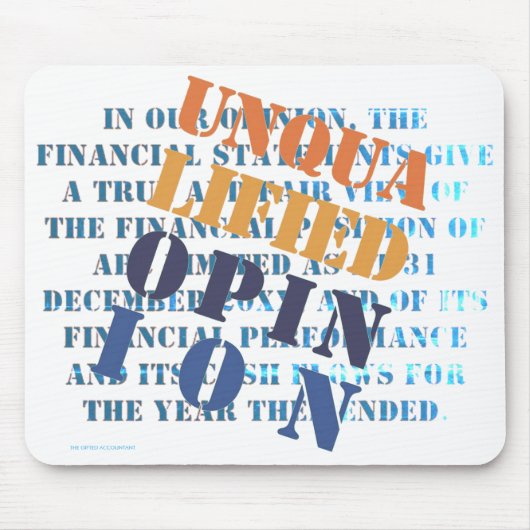 "不適当な意見" マウスパッド (正面)