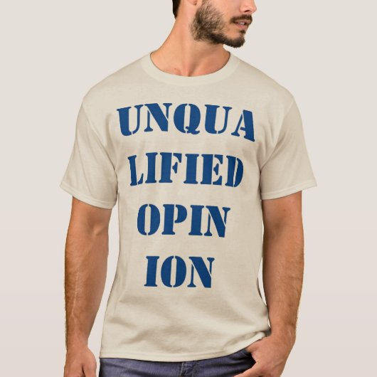 "不適当な意見" Tシャツ (正面)