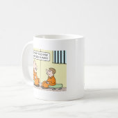 不適当な感動させる刑務所 コーヒーマグカップ (正面左)