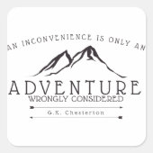 不都合チェスタートン引用文シール スクエアシール (正面)