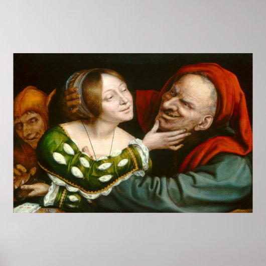 不釣り合いの恋人、Quentin Massysファインアートポスター ポスター (正面)