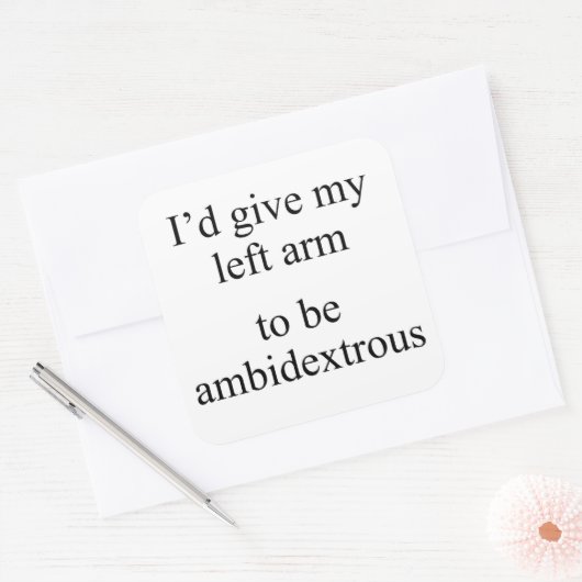 不離れ善 スクエアシール (封筒)