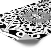 不飽和ダブプレートフラクタル ポスター (角)