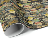 不鮮明なカラフル珍しい熱帯魚魚釣り ラッピングペーパー (ロールコーナー)