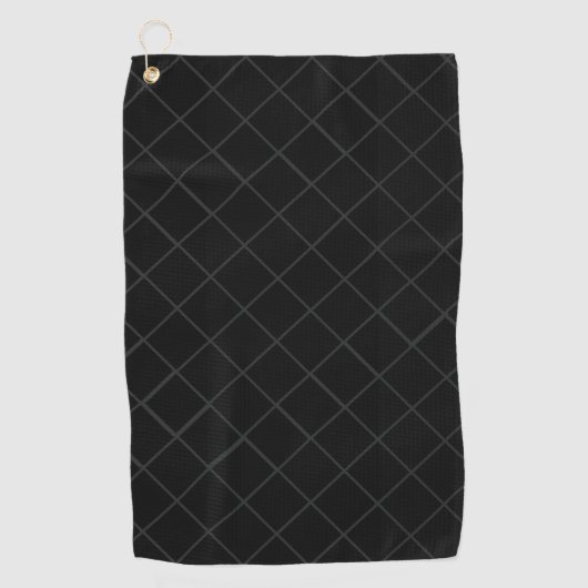不鮮明な黒のパターン🏌⛳ ゴルフタオル (正面)