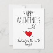 与えおもしろい今夜は私が幸せいけななVday カード (正面)