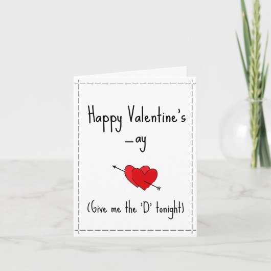 与えおもしろい今夜は私が幸せいけななVday シーズンカード (正面)