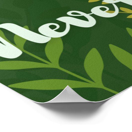 与えおもしろいNever Up #Frog Choking Bird Poster ポスター (角)