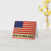 与えお最高ののフラグのノートカード カード (黄色い花)