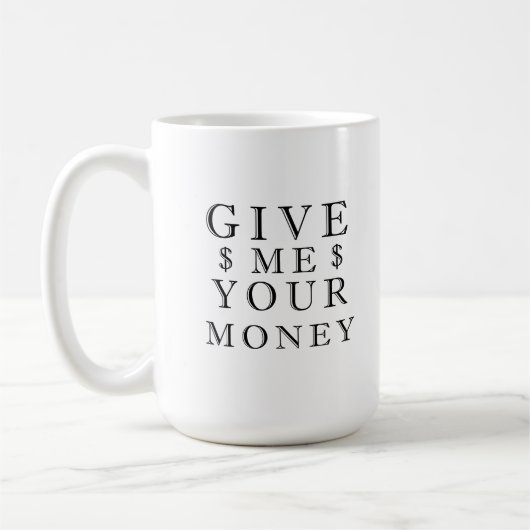 与えお金 コーヒーマグカップ (左)