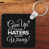 与えか?憎まれ者の数が多くて間違っているキーホルダー キーホルダー (裏面)