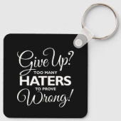 与えか?憎まれ者の数が多くて間違っているキーホルダー キーホルダー (裏面)