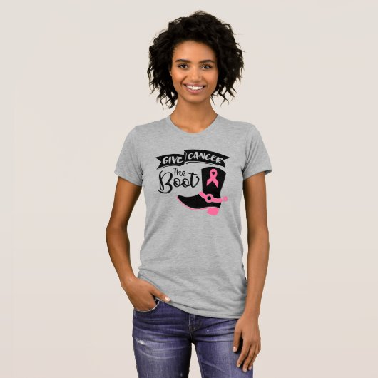 与えがんで靴が痛む Tシャツ (正面フル)