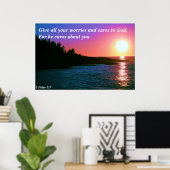 与えご心配気に事 ポスター (ホームオフィス)