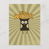 与えのフクロウ ポストカード (正面)