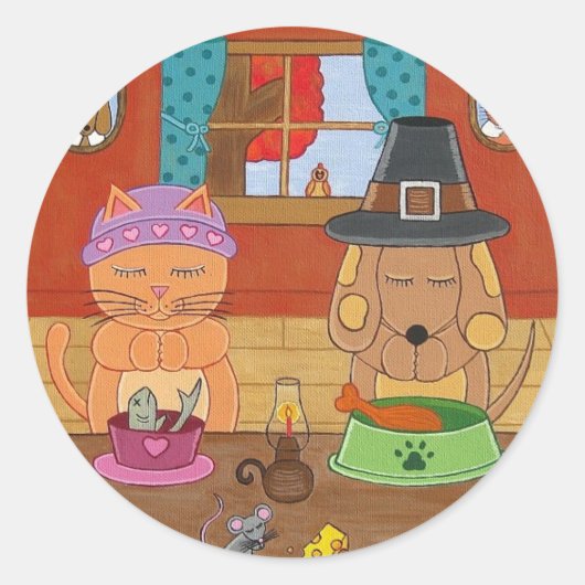 与えの感謝していシール ラウンドシール (正面)