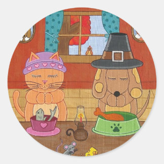 与えの感謝していシール ラウンドシール