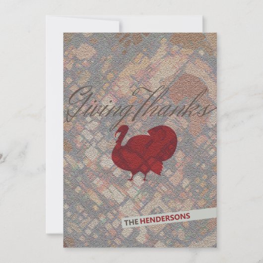 与えの感謝していトルコ挨拶カード カード (正面)