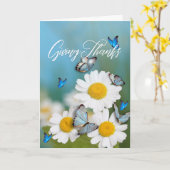 与えの感謝してい-サンキューカード（エペソ2:10） カード (黄色い花)