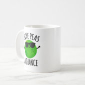 与えの玉前向きを食う コーヒーマグカップ (正面左)