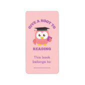 与えの読フクロウ ラベル (正面)