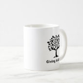 与えは生きている コーヒーマグカップ (正面右)