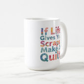 与えもし命を削り布縫いおもしろいする コーヒーマグカップ (正面右)