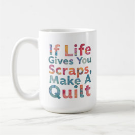 与えもし命を削り布縫いおもしろいする コーヒーマグカップ