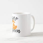 与えられるゼロキツネ-白11のozのクラシックのマグ コーヒーマグカップ (正面右)