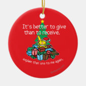 与えることはよいです セラミックオーナメント (正面)