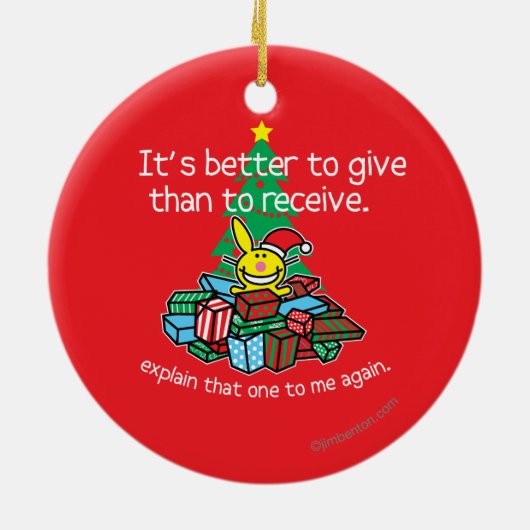 与えることはよいです セラミックオーナメント (裏面)
