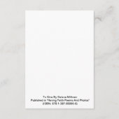 「与える」詩 エンクロージャーカード (裏面)