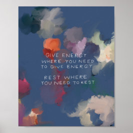 「与えエネルギーが必要な与えエネルギー」 ポスター