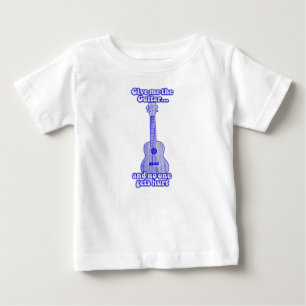 与えギターを私と誰も傷つけない。レトロブルー ベビーTシャツ